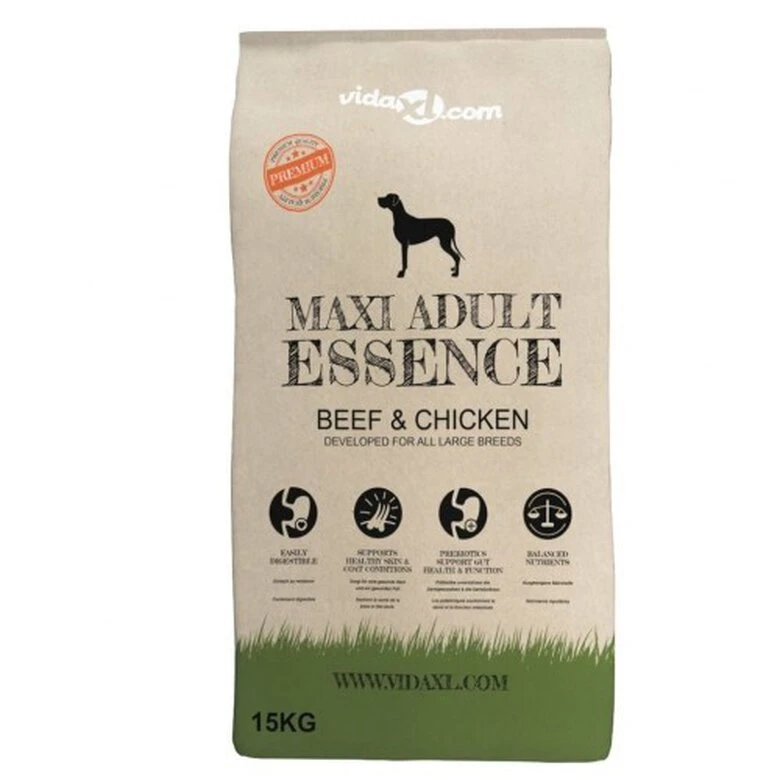 VIDAXL Pienso Maxi Adult Essence Para Perros Sabor Ternera Y Pollo 30 Kg - Imagen 5
