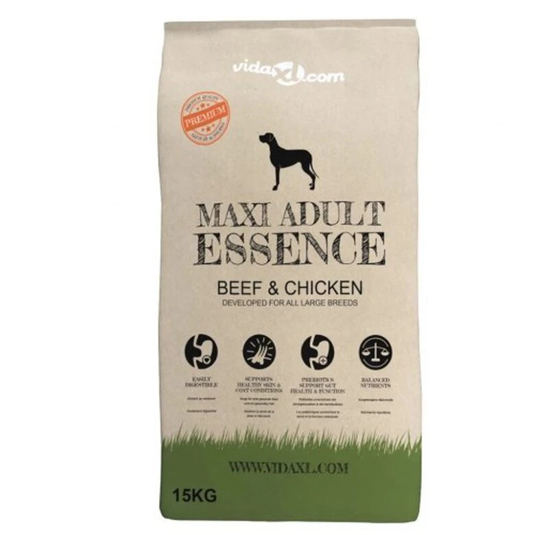 VIDAXL Pienso Maxi Adult Essence Para Perros Sabor Ternera Y Pollo 30 Kg - Imagen 6