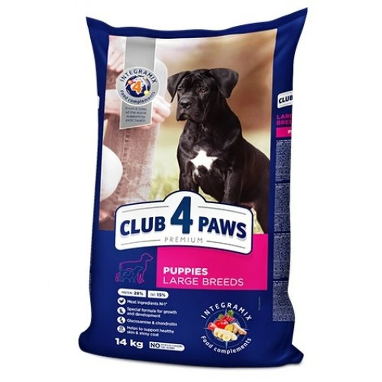 Club 4 Paws Pienso Seco Para Cachorros De Razas Grandes Pollo 14 Kg