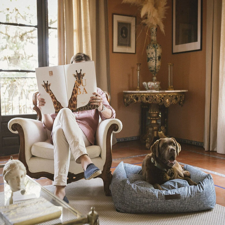 CAMA IMERMEABLE AZUL - GRANDE 27.5 Cm X 65 Cm X 80 Cm - Imagen 4