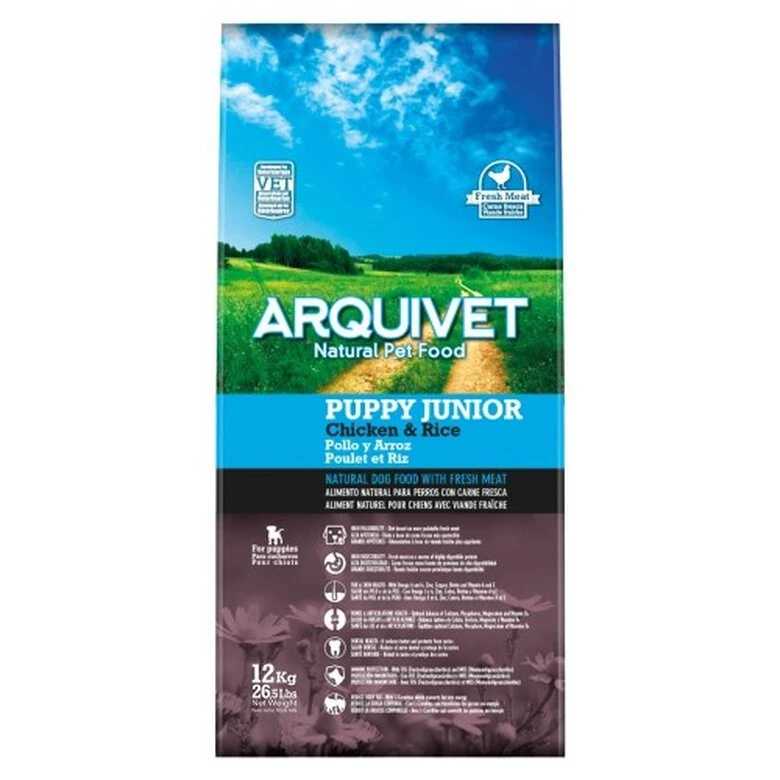 Arquivet Puppy Junior Sabor Pollo Y Arroz 12 Kg - Imagen 2