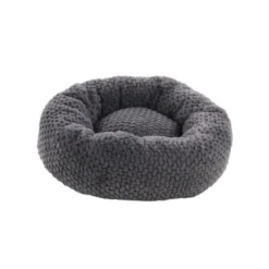 Flamingo Glory Redondo Gris Cama Para Perros Y Gatos 50 X 50 X 22 Cm