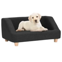 VIDAXL Sofá Cómodo Para Perros Color Negro 95 Cm X 63 Cm X 39 Cm