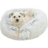 Trixie Harvey Cama Redonda Blanca Con Negro Para Perros 70 Cm