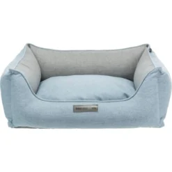 Trixie Home Edition Cama De Lona Celeste Y Gris Para Perros 60 Cm X 50 Cm