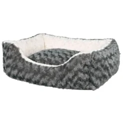 Trixie Kaline Cama Rectangular Gris Y Beige Para Perros 50 Cm X 40 Cm