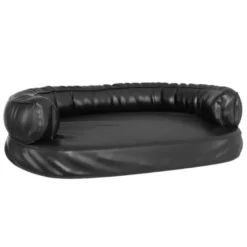 Vidaxl Sofá Acolchado Rectangular Negro Para Perros 75 Cm X 53 Cm