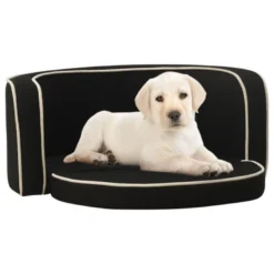 Vidaxl Sofá Plagable Negro Para Perros 76 Cm X 71 Cm X 30 Cm